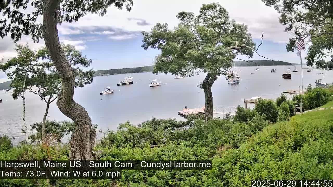 Cundy Harbor South Live Cam - Harpswell, Maine, USA