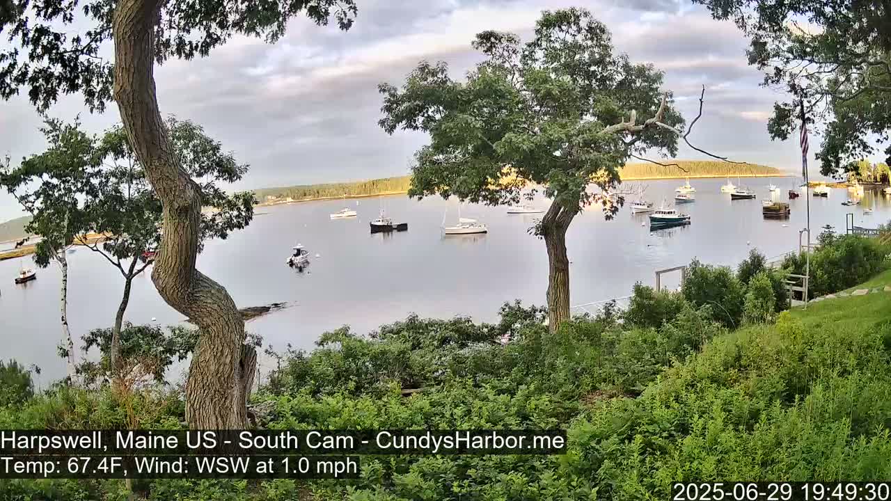 Cundy Harbor South Live Cam - Harpswell, Maine, USA