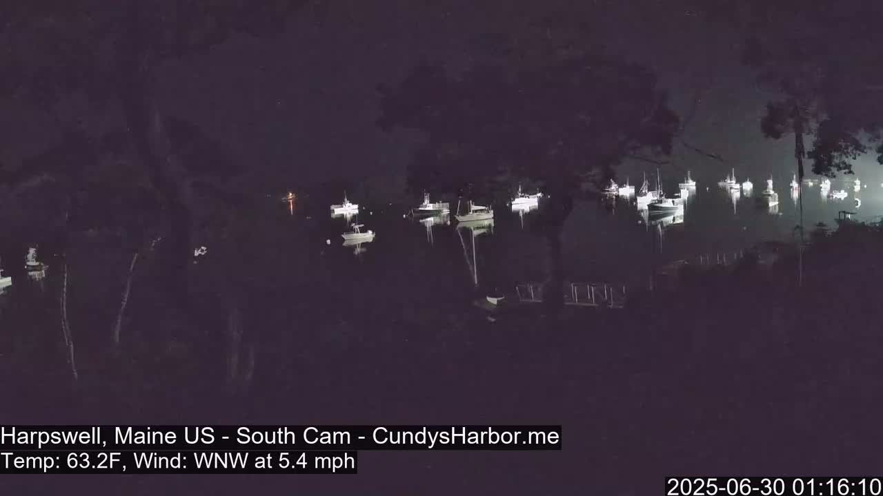 Cundy Harbor South Live Cam - Harpswell, Maine, USA