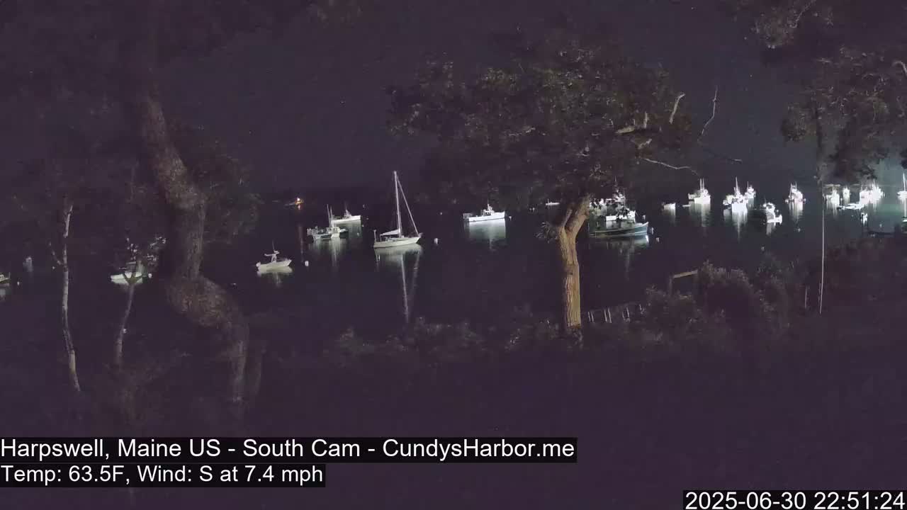 Cundy Harbor South Live Cam - Harpswell, Maine, USA