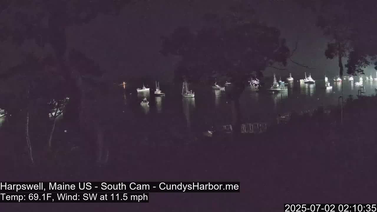 Cundy Harbor South Live Cam - Harpswell, Maine, USA