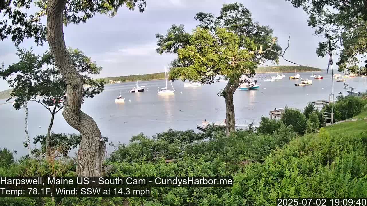 Cundy Harbor South Live Cam - Harpswell, Maine, USA