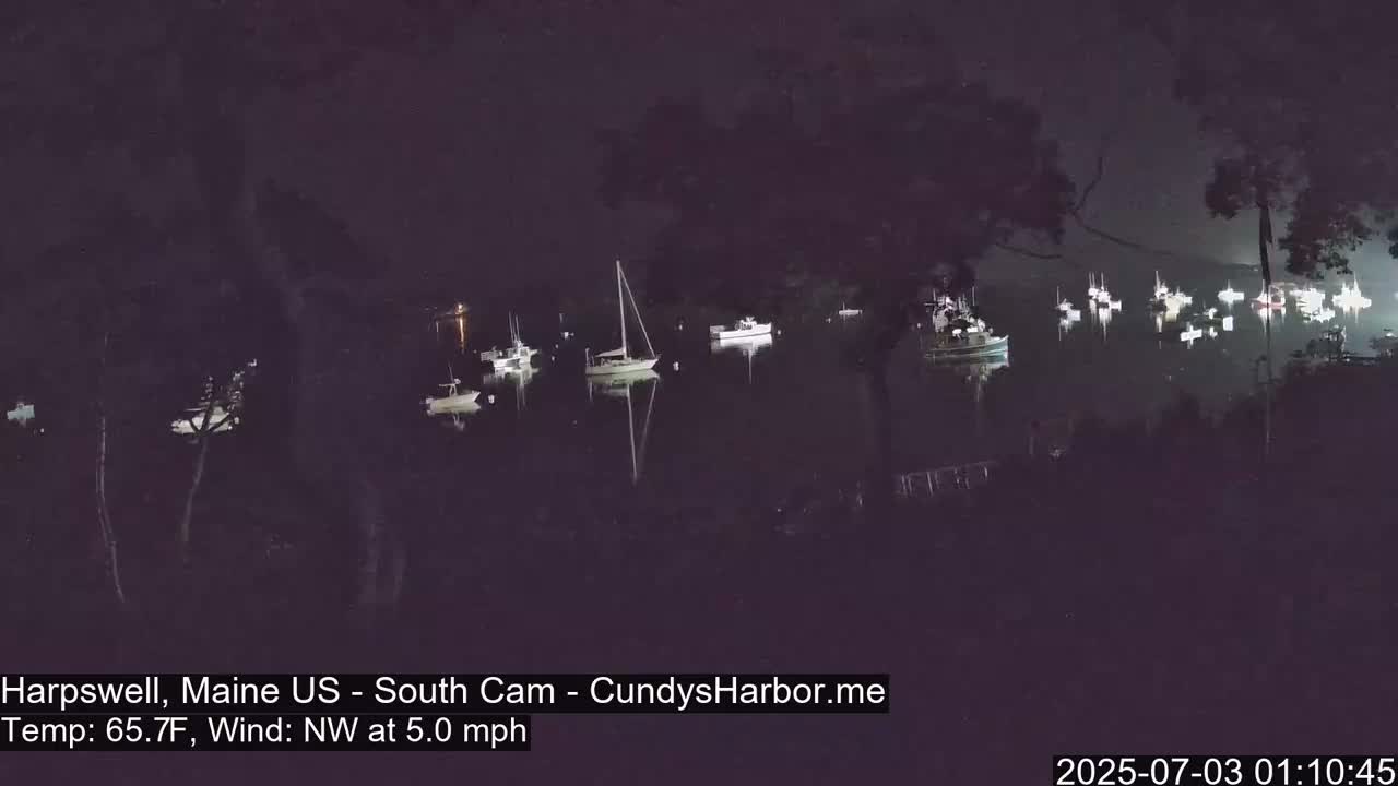 Cundy Harbor South Live Cam - Harpswell, Maine, USA