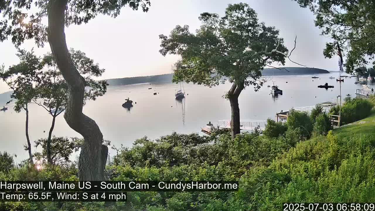 Cundy Harbor South Live Cam - Harpswell, Maine, USA