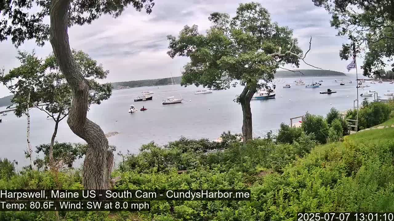 Cundy Harbor South Live Cam - Harpswell, Maine, USA