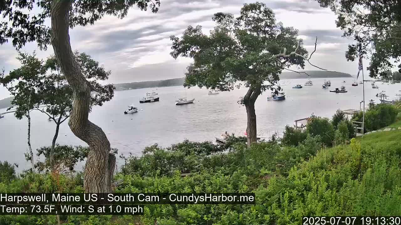 Cundy Harbor South Live Cam - Harpswell, Maine, USA