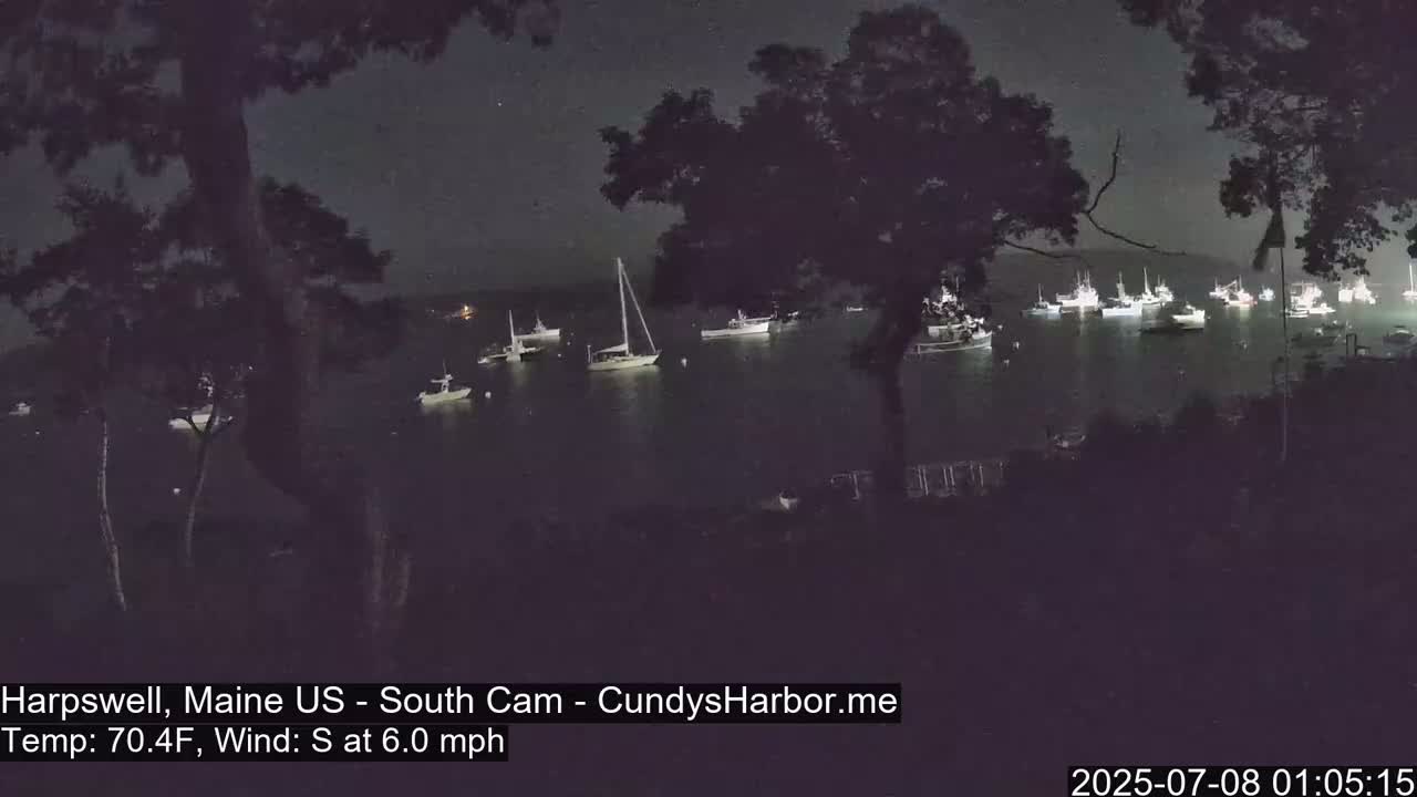 Cundy Harbor South Live Cam - Harpswell, Maine, USA