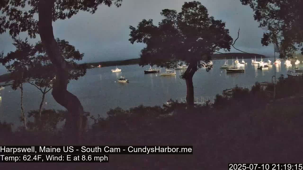 Cundy Harbor South Live Cam - Harpswell, Maine, USA