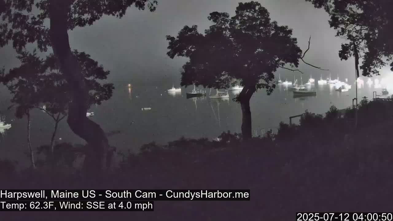 Cundy Harbor South Live Cam - Harpswell, Maine, USA