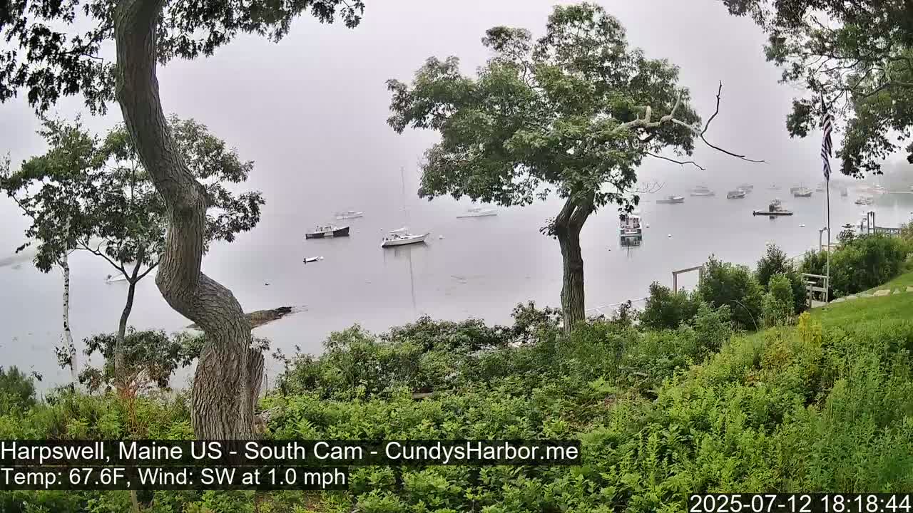 Cundy Harbor South Live Cam - Harpswell, Maine, USA