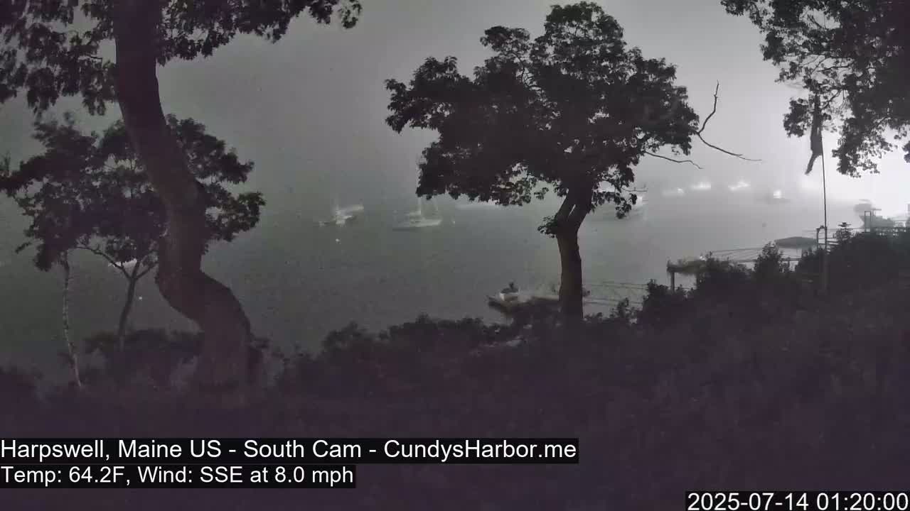 Cundy Harbor South Live Cam - Harpswell, Maine, USA
