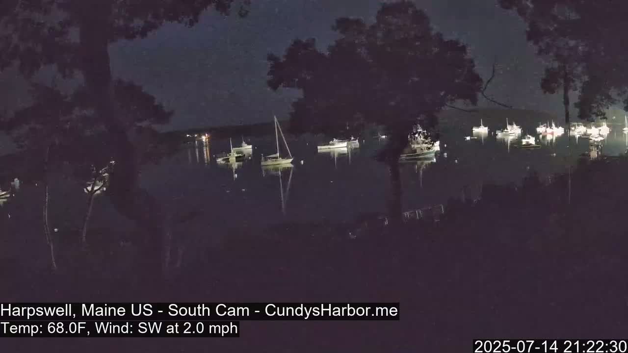 Cundy Harbor South Live Cam - Harpswell, Maine, USA