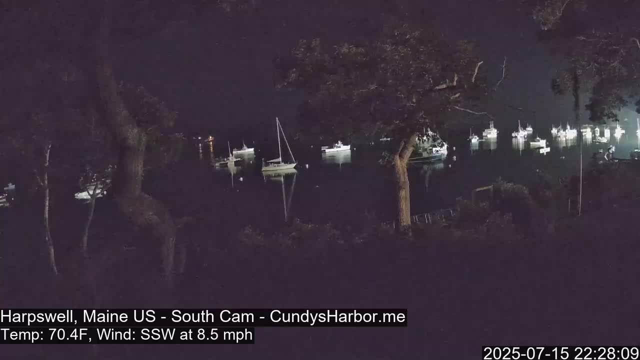 Cundy Harbor South Live Cam - Harpswell, Maine, USA