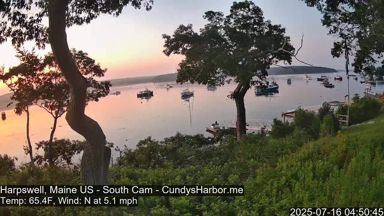 Cundy Harbor South Live Cam - Harpswell, Maine, USA