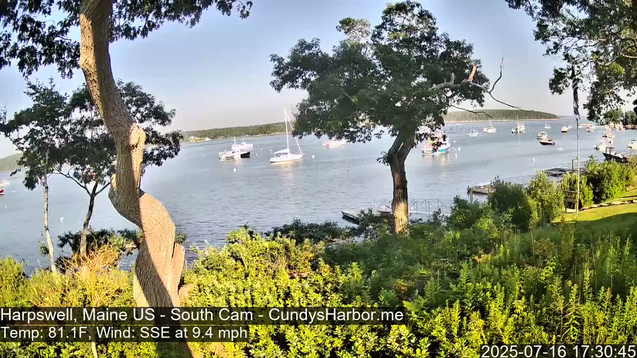 Cundy Harbor South Live Cam - Harpswell, Maine, USA