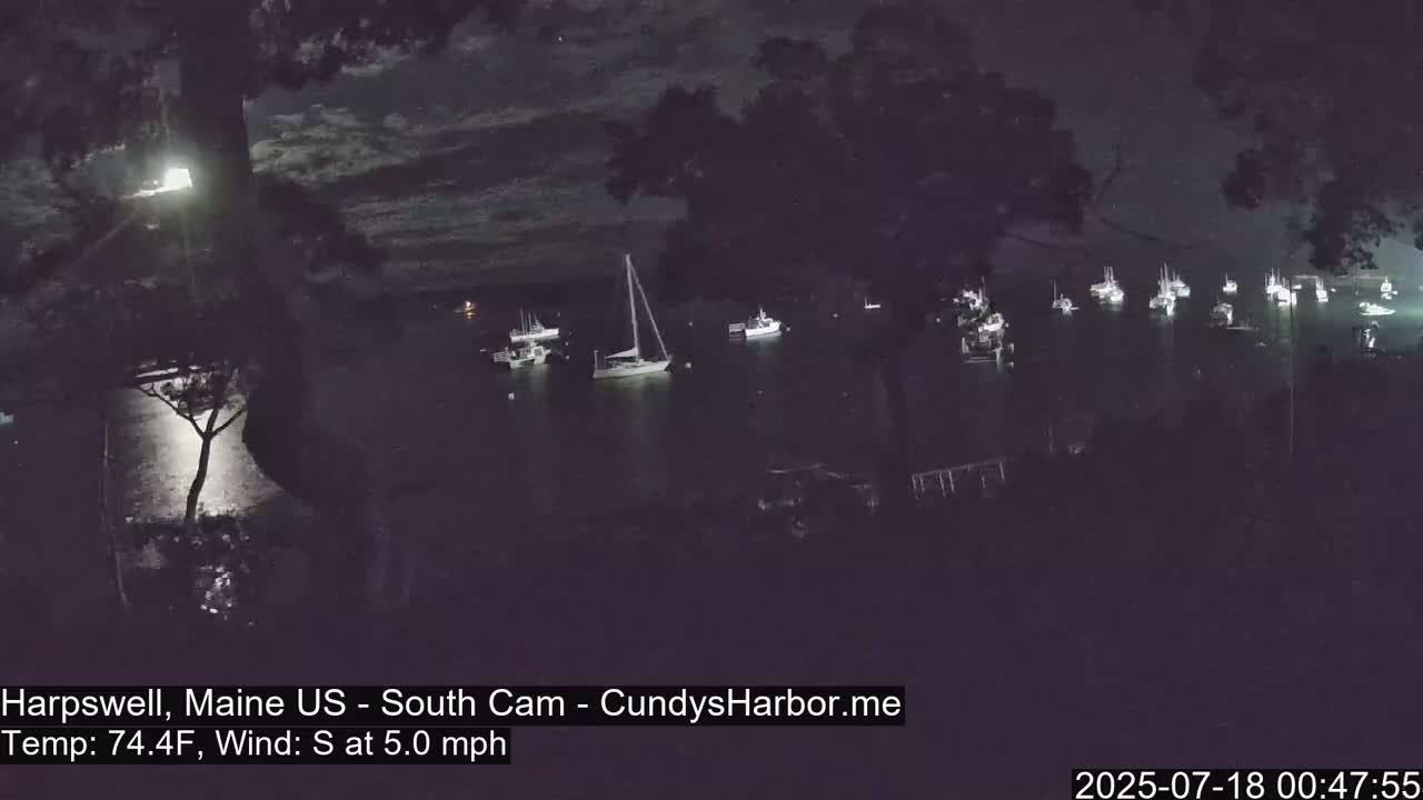 Cundy Harbor South Live Cam - Harpswell, Maine, USA