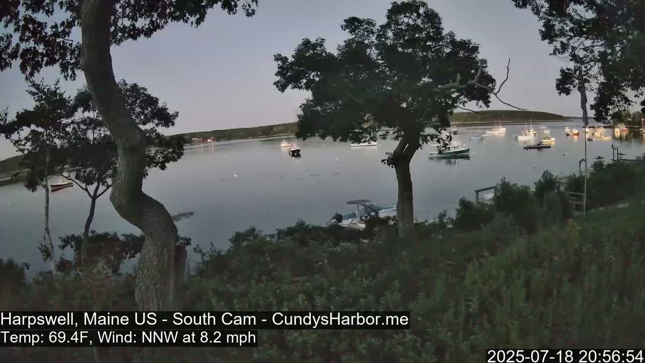 Cundy Harbor South Live Cam - Harpswell, Maine, USA