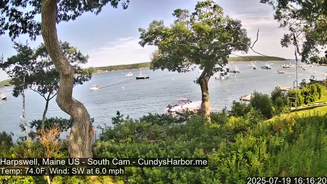 Cundy Harbor South Live Cam - Harpswell, Maine, USA