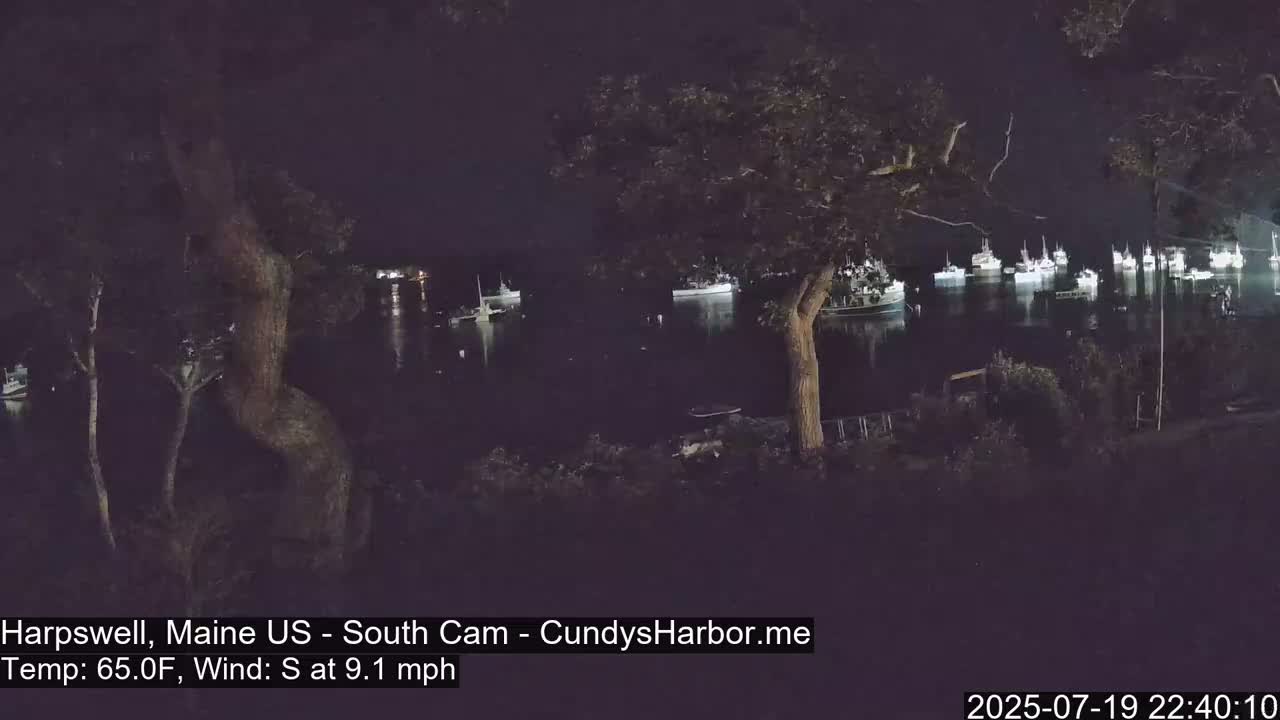 Cundy Harbor South Live Cam - Harpswell, Maine, USA