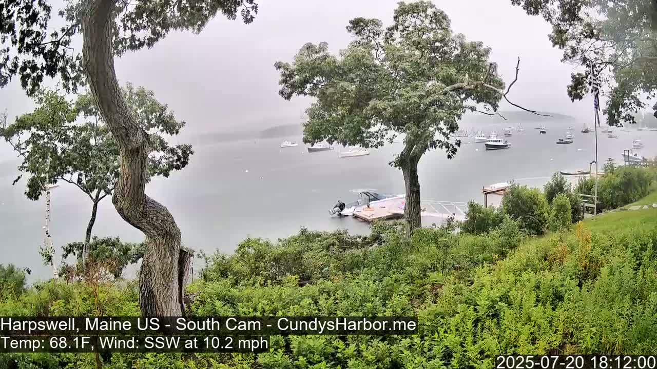 Cundy Harbor South Live Cam - Harpswell, Maine, USA