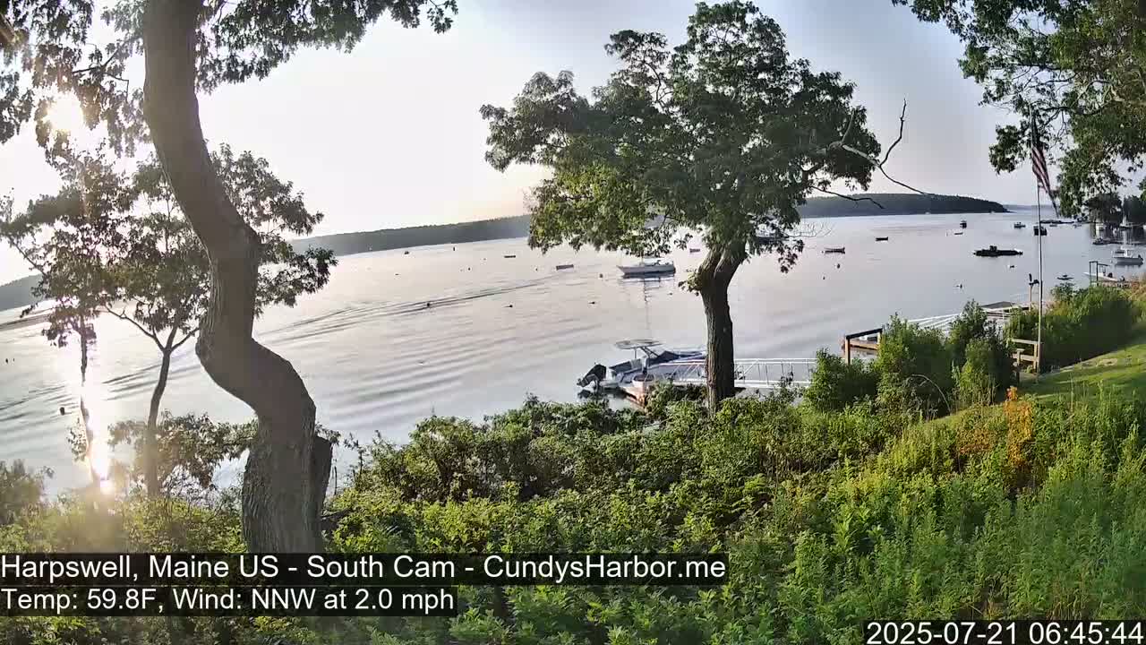 Cundy Harbor South Live Cam - Harpswell, Maine, USA