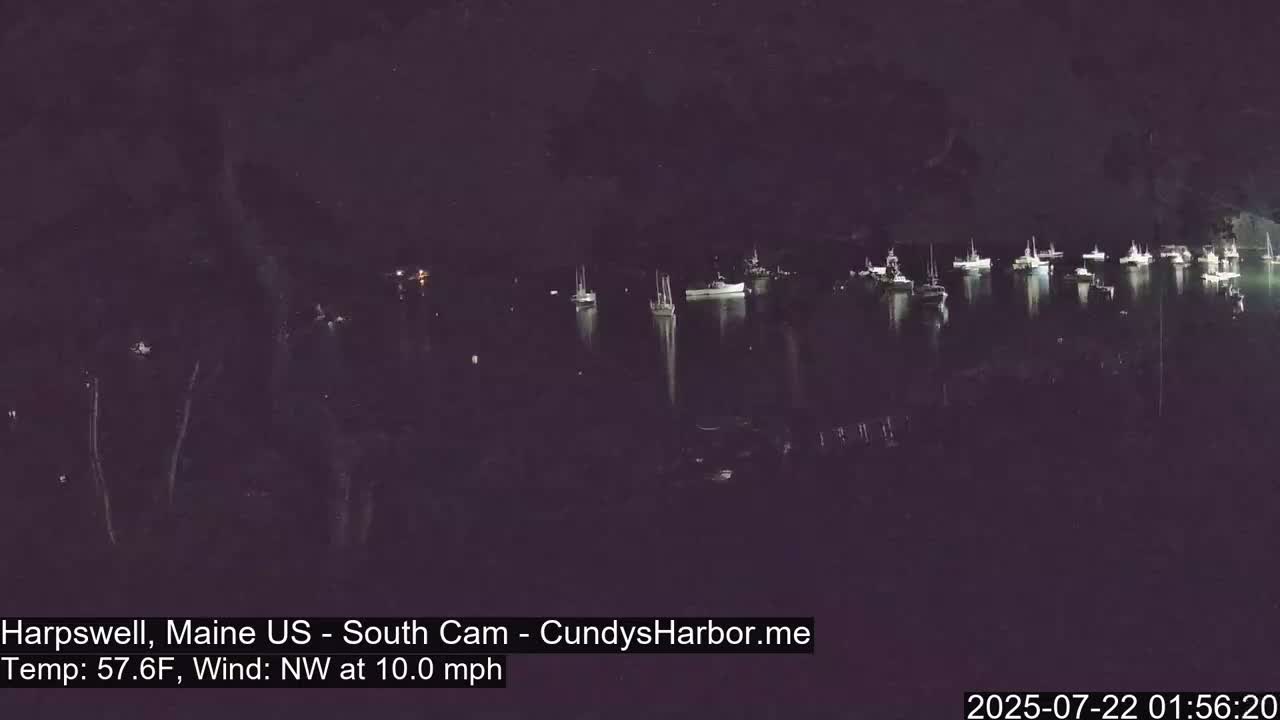 Cundy Harbor South Live Cam - Harpswell, Maine, USA