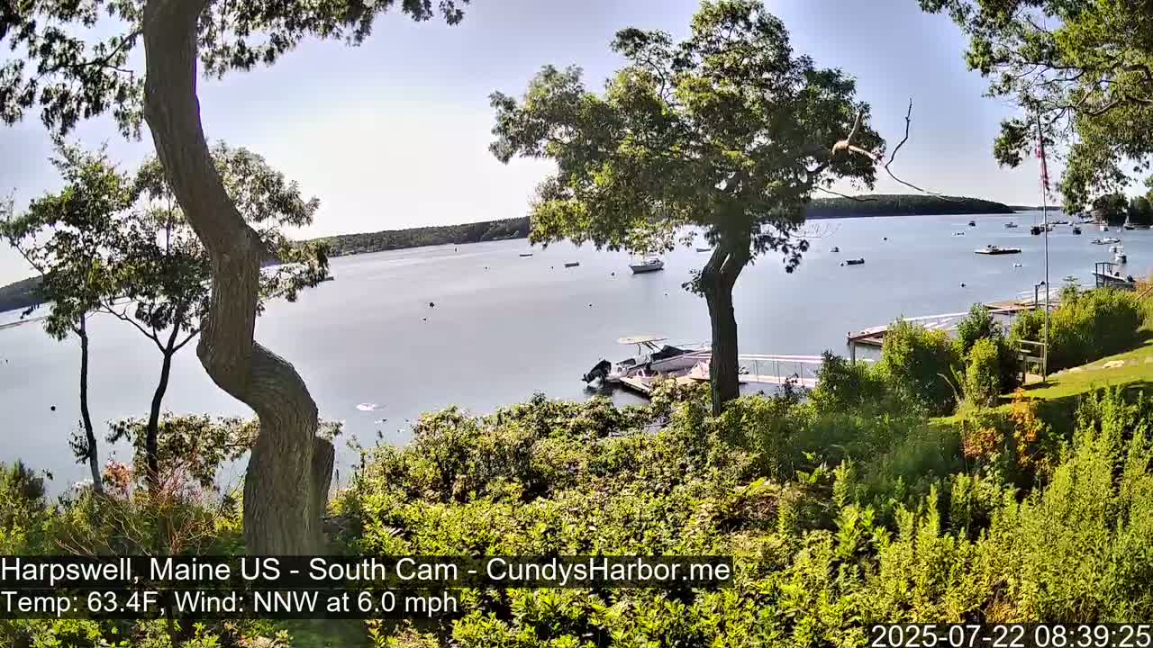 Cundy Harbor South Live Cam - Harpswell, Maine, USA