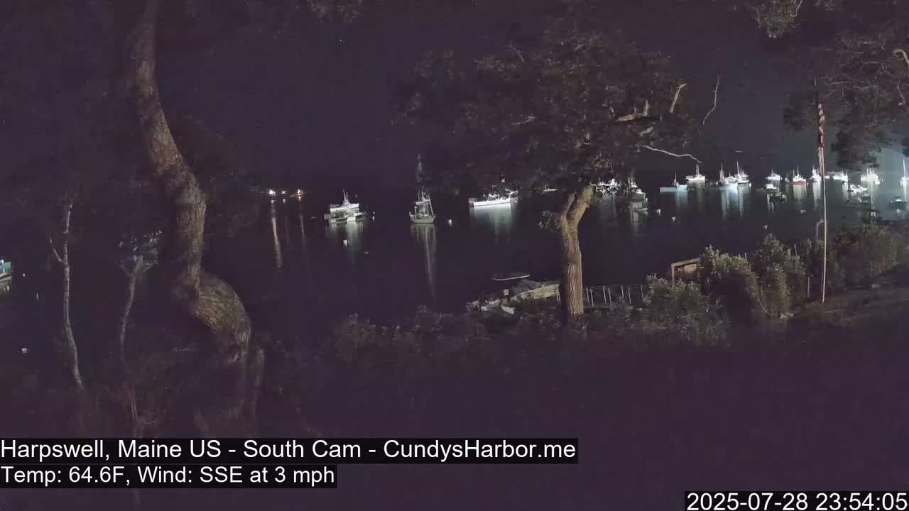 Cundy Harbor South Live Cam - Harpswell, Maine, USA