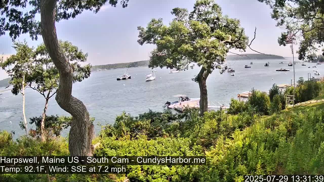 Cundy Harbor South Live Cam - Harpswell, Maine, USA