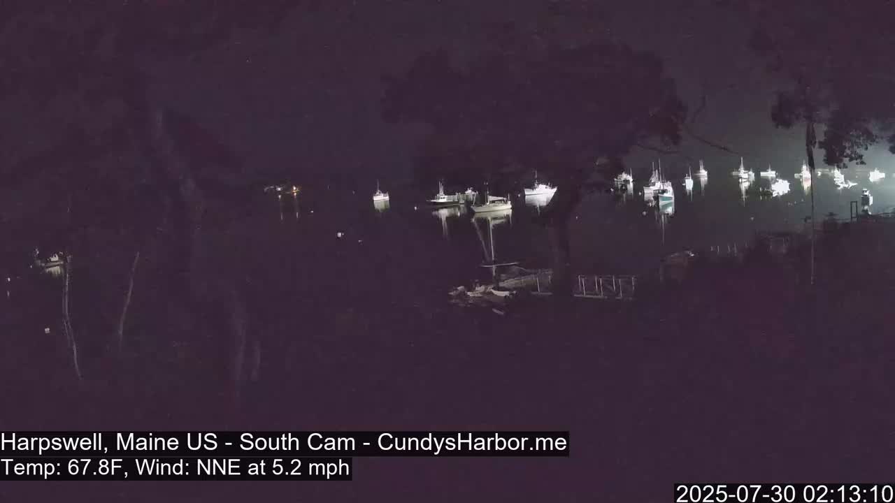 Cundy Harbor South Live Cam - Harpswell, Maine, USA
