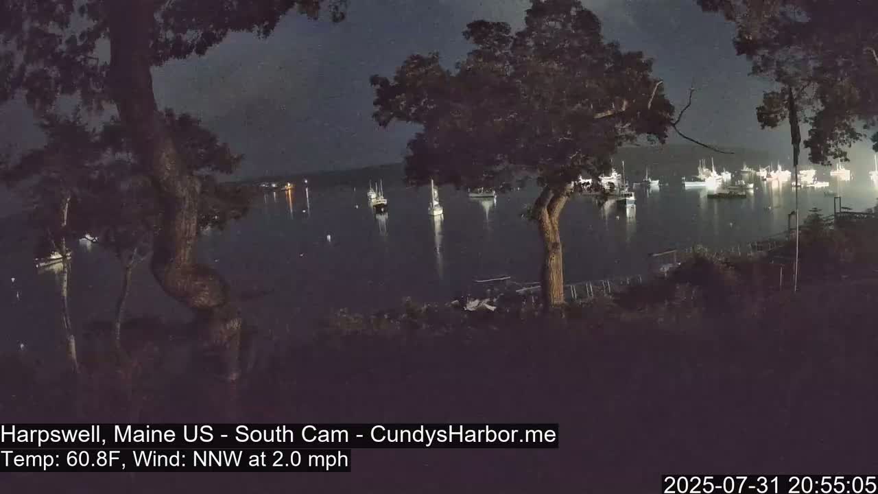 Cundy Harbor South Live Cam - Harpswell, Maine, USA