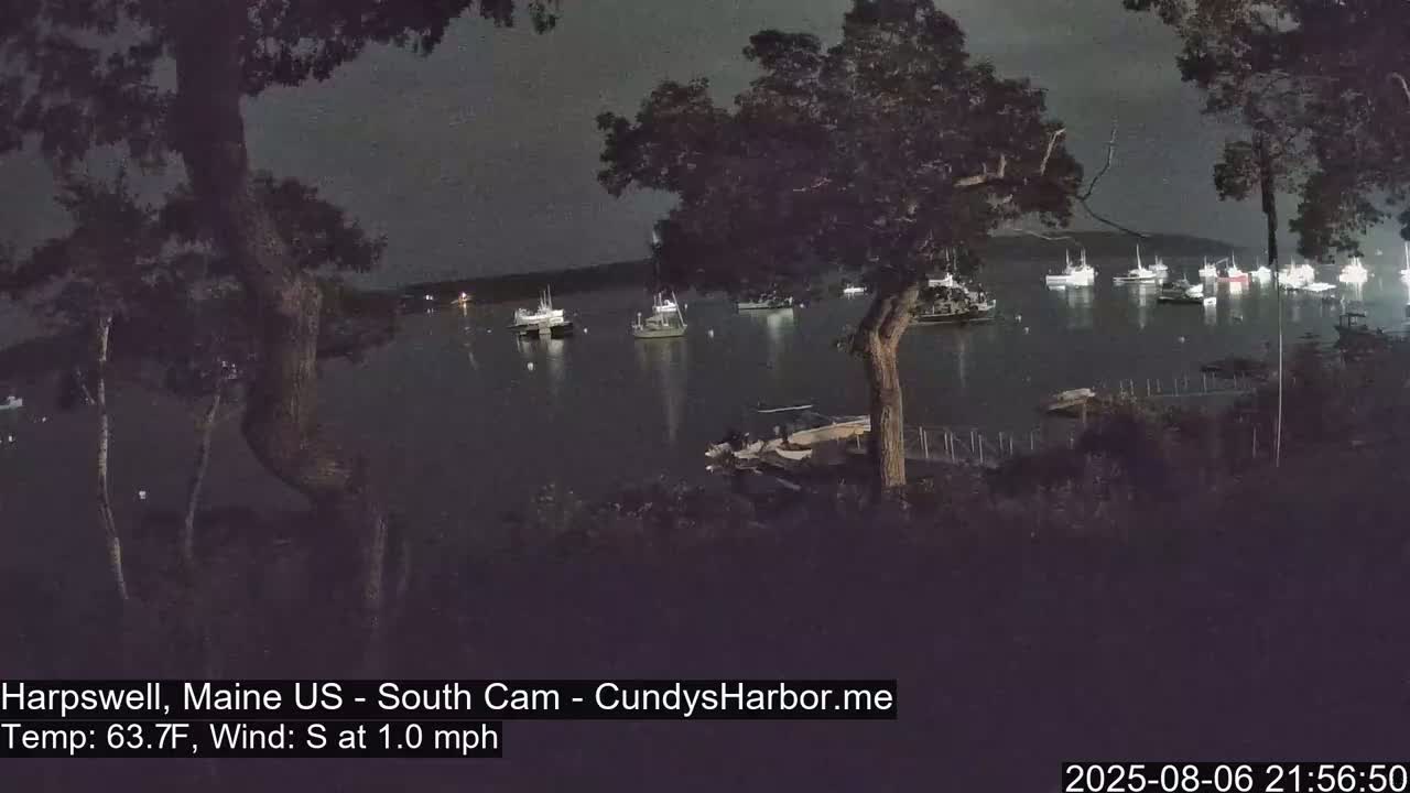 Cundy Harbor South Live Cam - Harpswell, Maine, USA