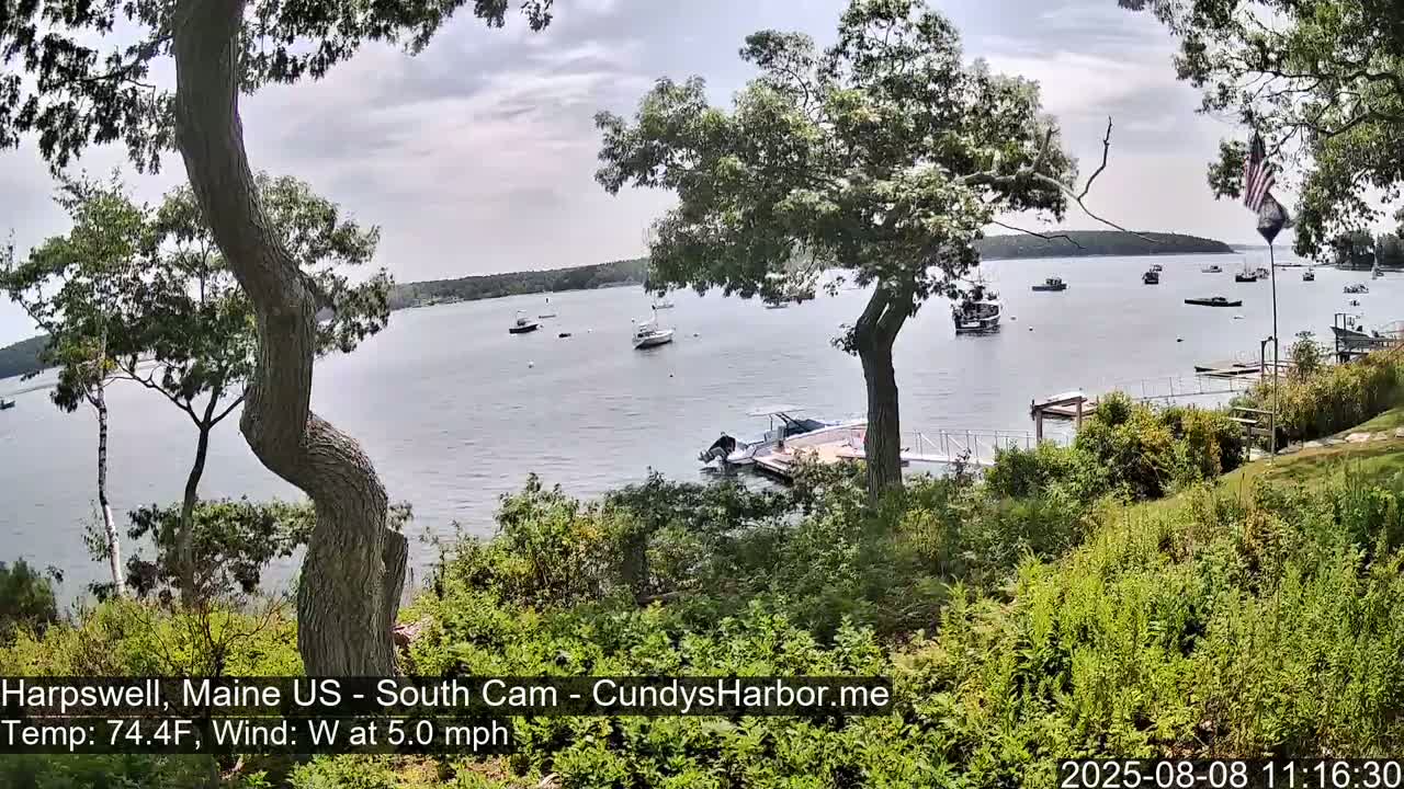 Cundy Harbor South Live Cam - Harpswell, Maine, USA