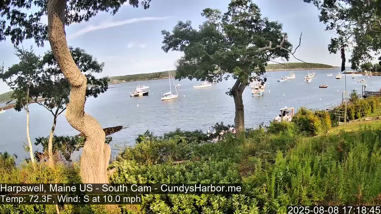Cundy Harbor South Live Cam - Harpswell, Maine, USA