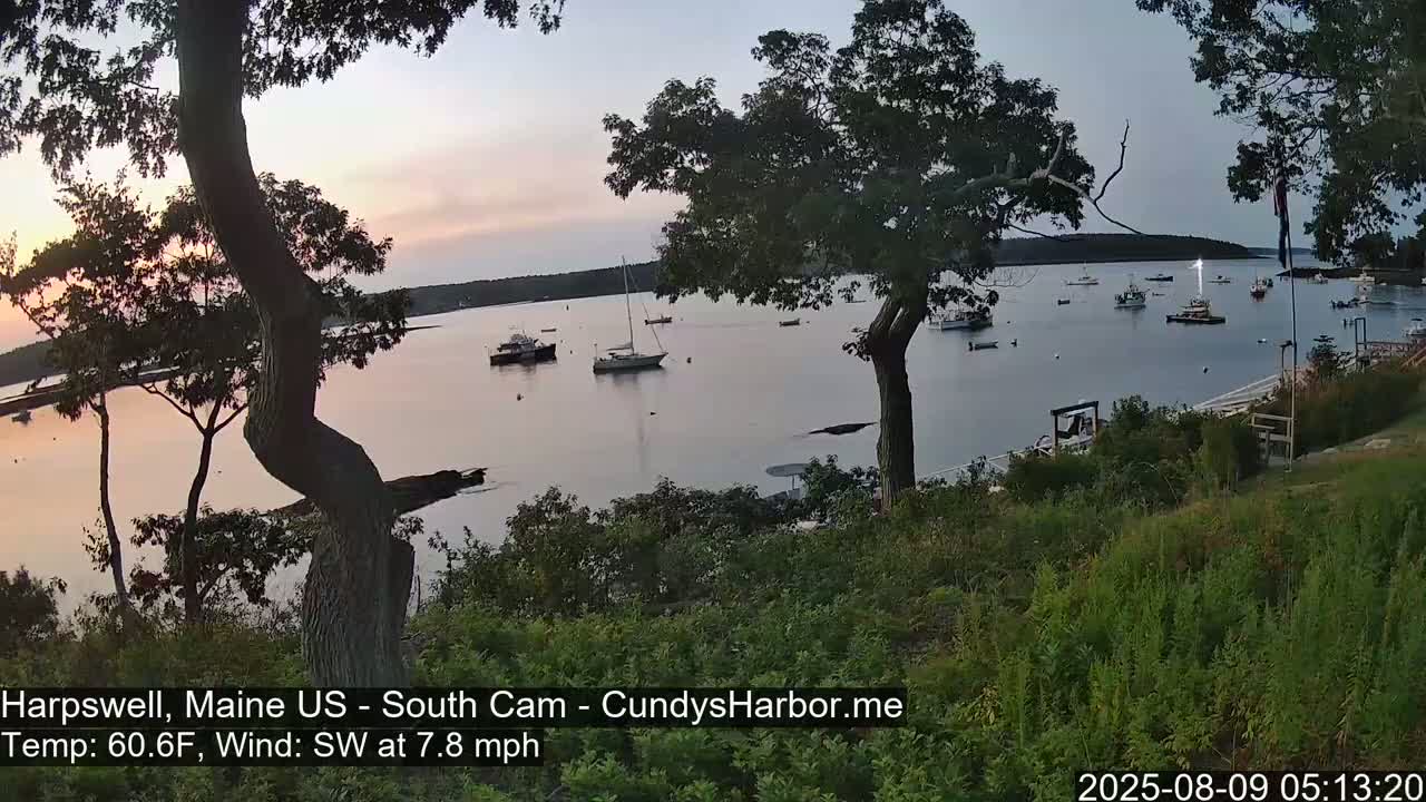 Cundy Harbor South Live Cam - Harpswell, Maine, USA