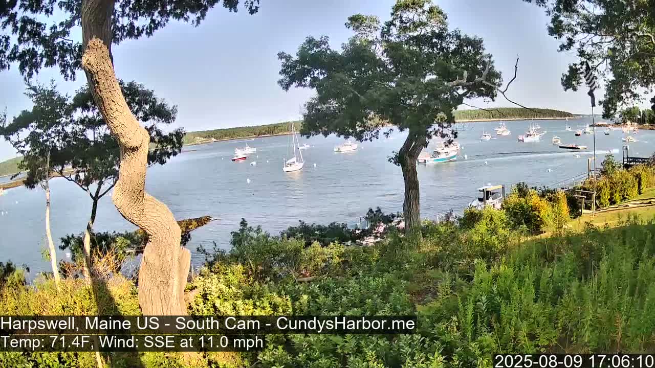 Cundy Harbor South Live Cam - Harpswell, Maine, USA