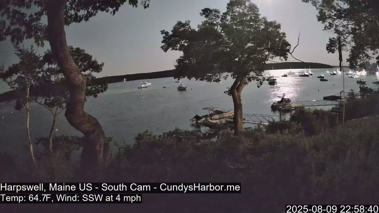 Cundy Harbor South Live Cam - Harpswell, Maine, USA