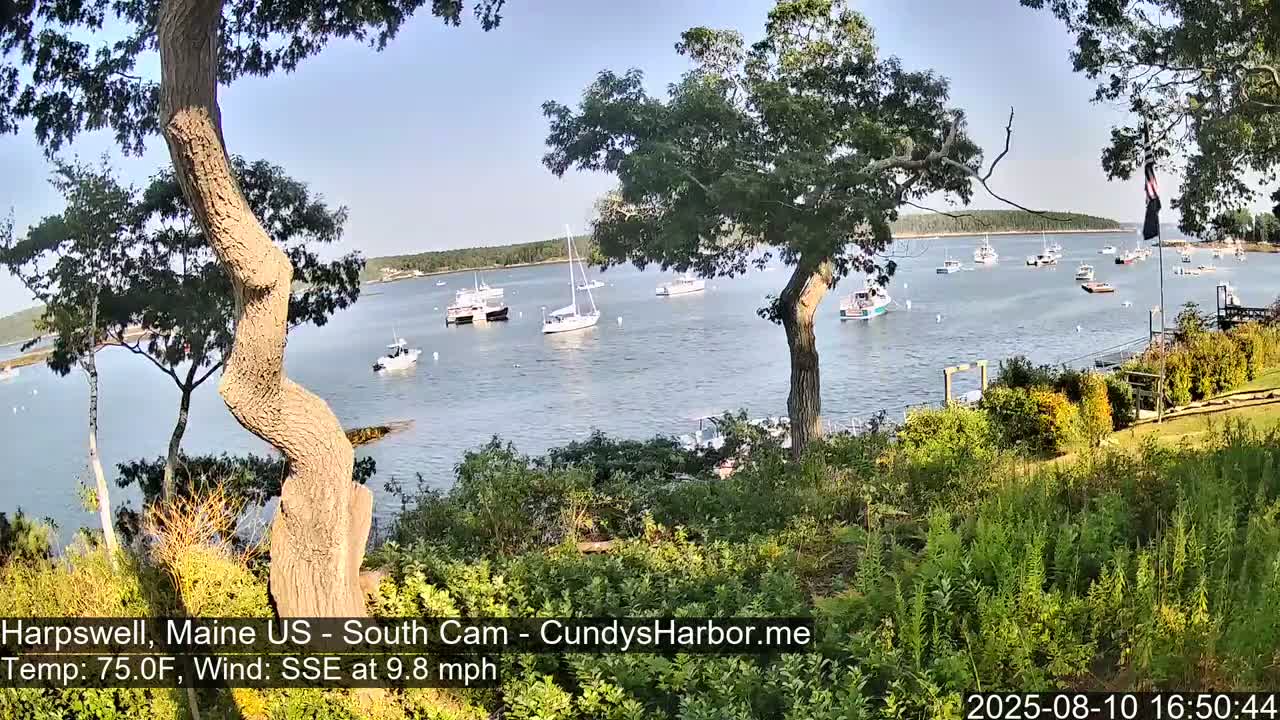 Cundy Harbor South Live Cam - Harpswell, Maine, USA