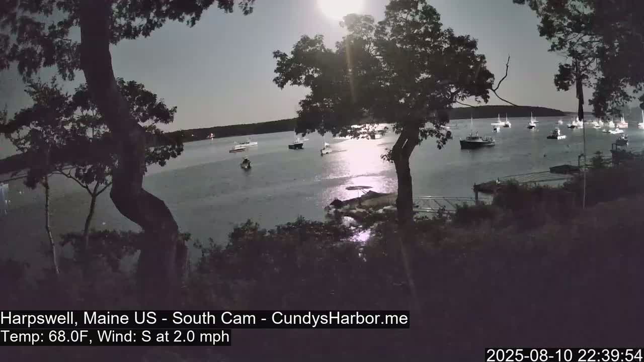 Cundy Harbor South Live Cam - Harpswell, Maine, USA