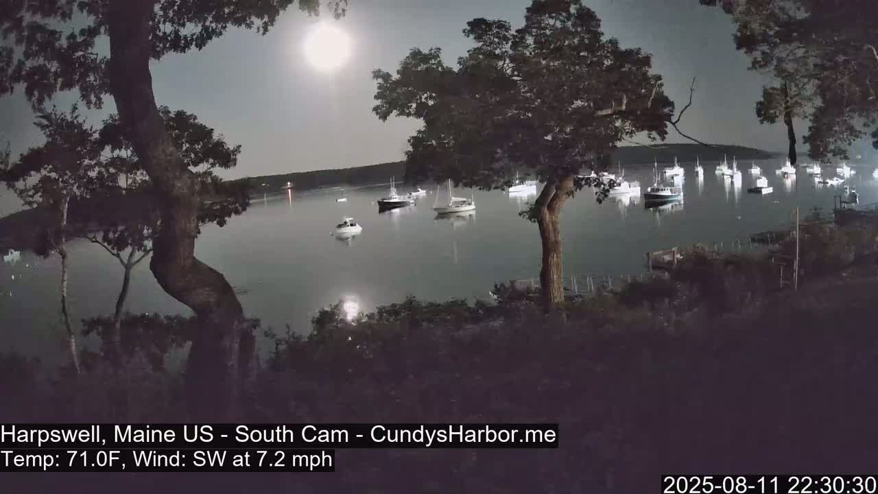 Cundy Harbor South Live Cam - Harpswell, Maine, USA