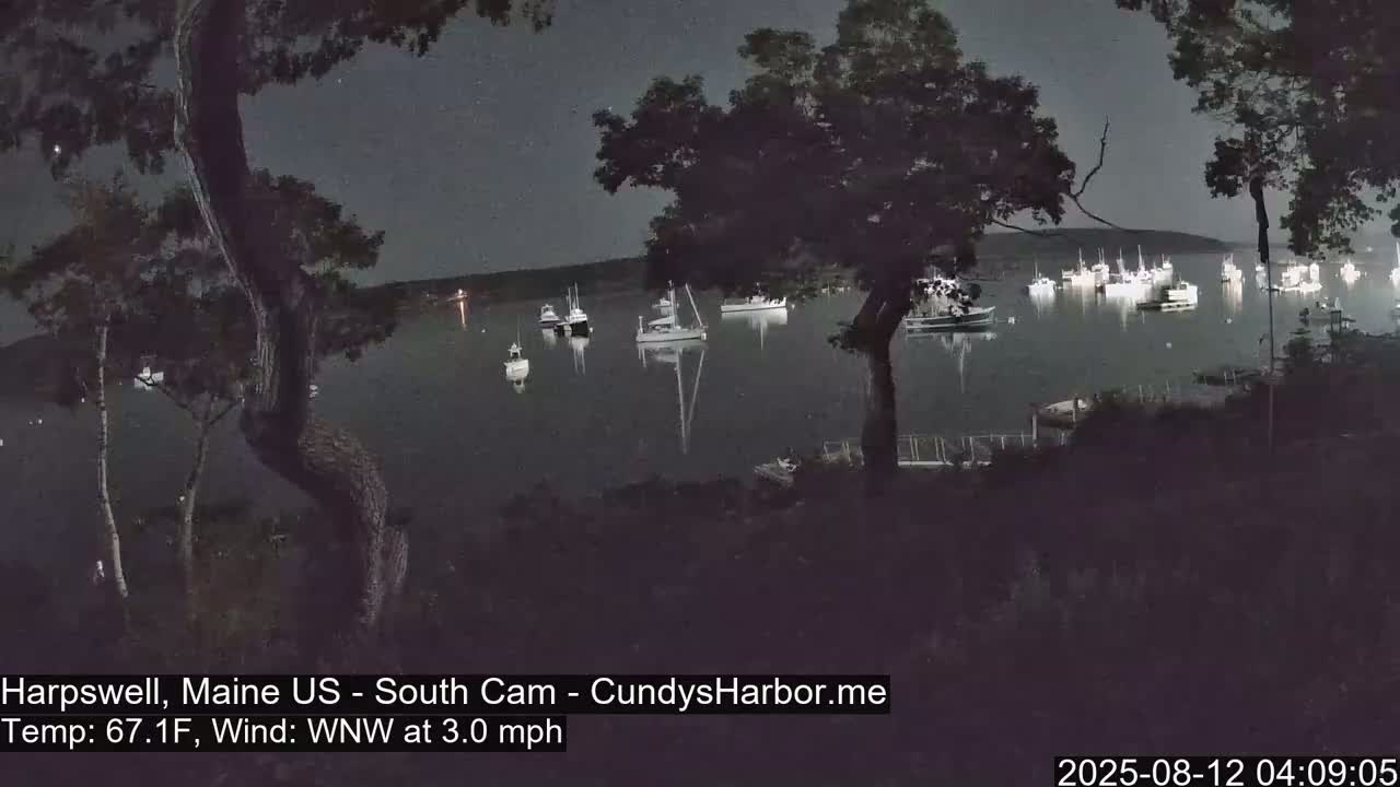 Cundy Harbor South Live Cam - Harpswell, Maine, USA