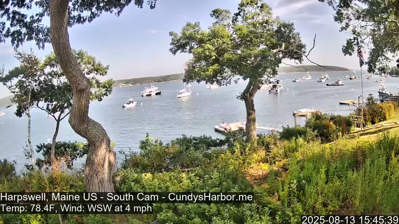 Cundy Harbor South Live Cam - Harpswell, Maine, USA