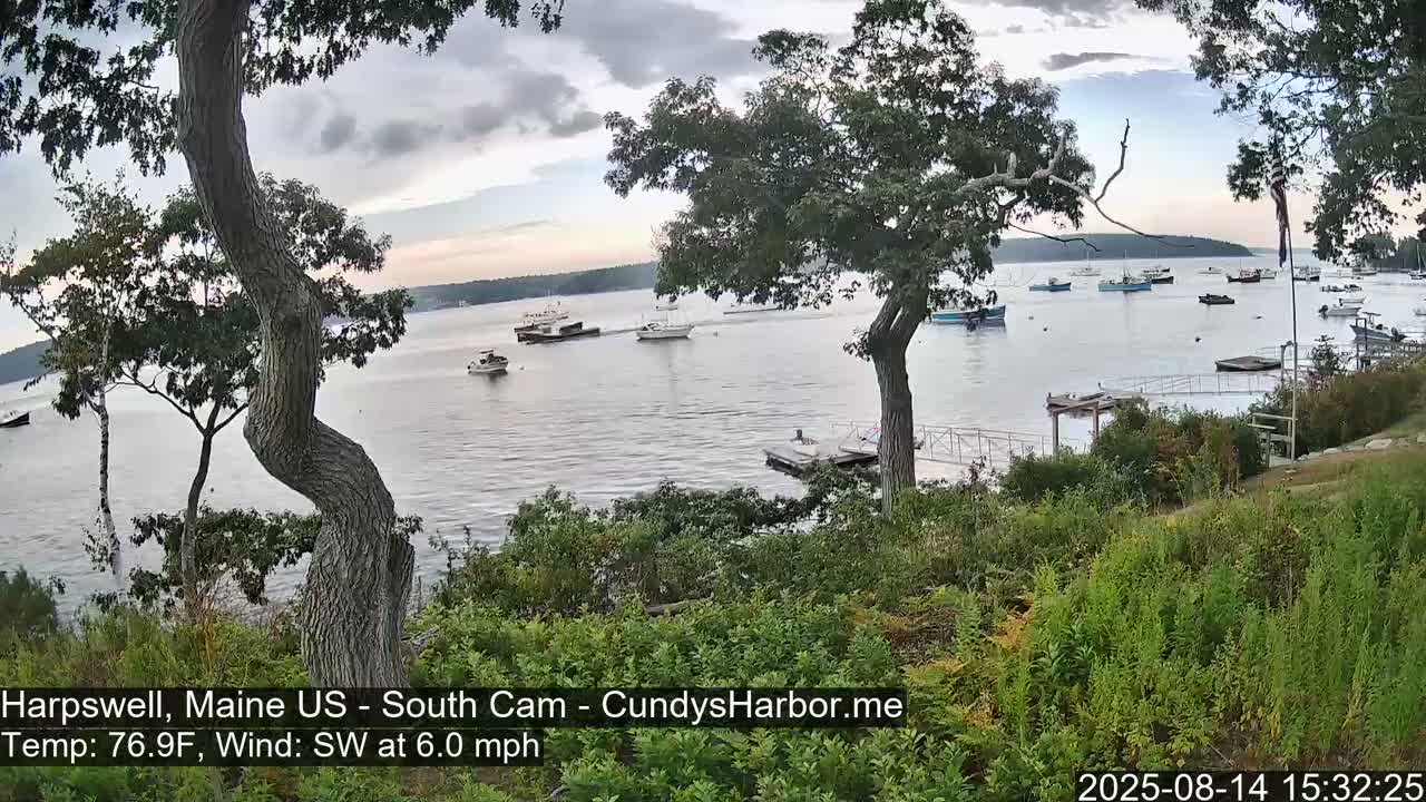 Cundy Harbor South Live Cam - Harpswell, Maine, USA
