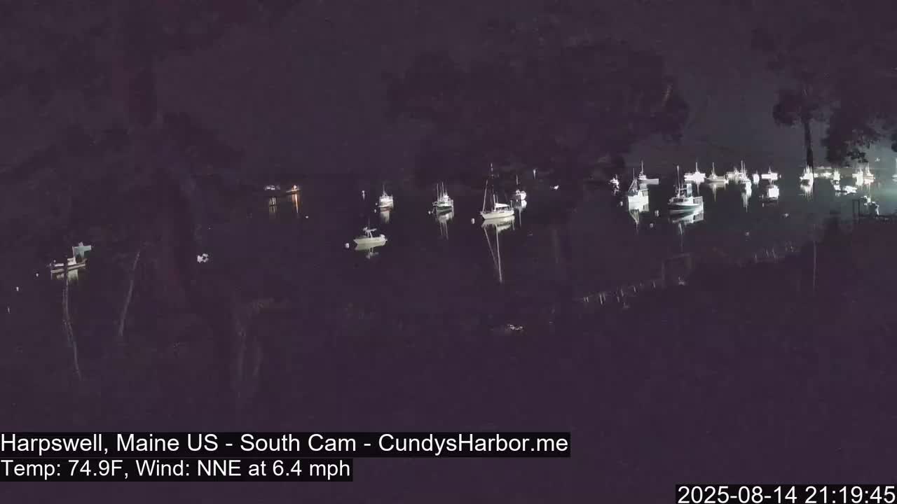 Cundy Harbor South Live Cam - Harpswell, Maine, USA