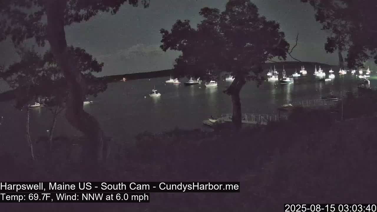 Cundy Harbor South Live Cam - Harpswell, Maine, USA