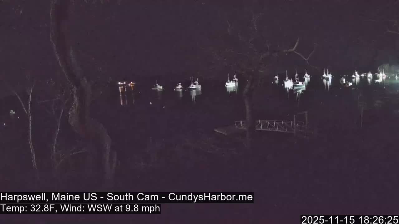 Cundy Harbor South Live Cam - Harpswell, Maine, USA