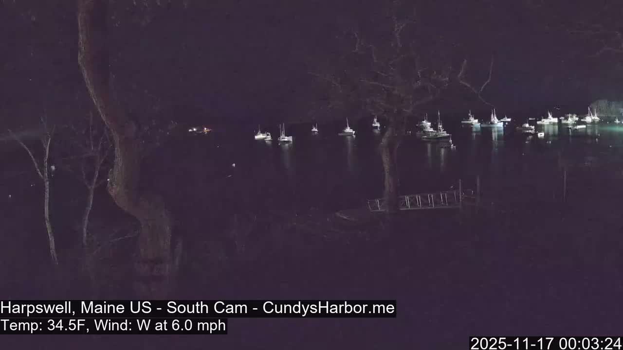 Cundy Harbor South Live Cam - Harpswell, Maine, USA