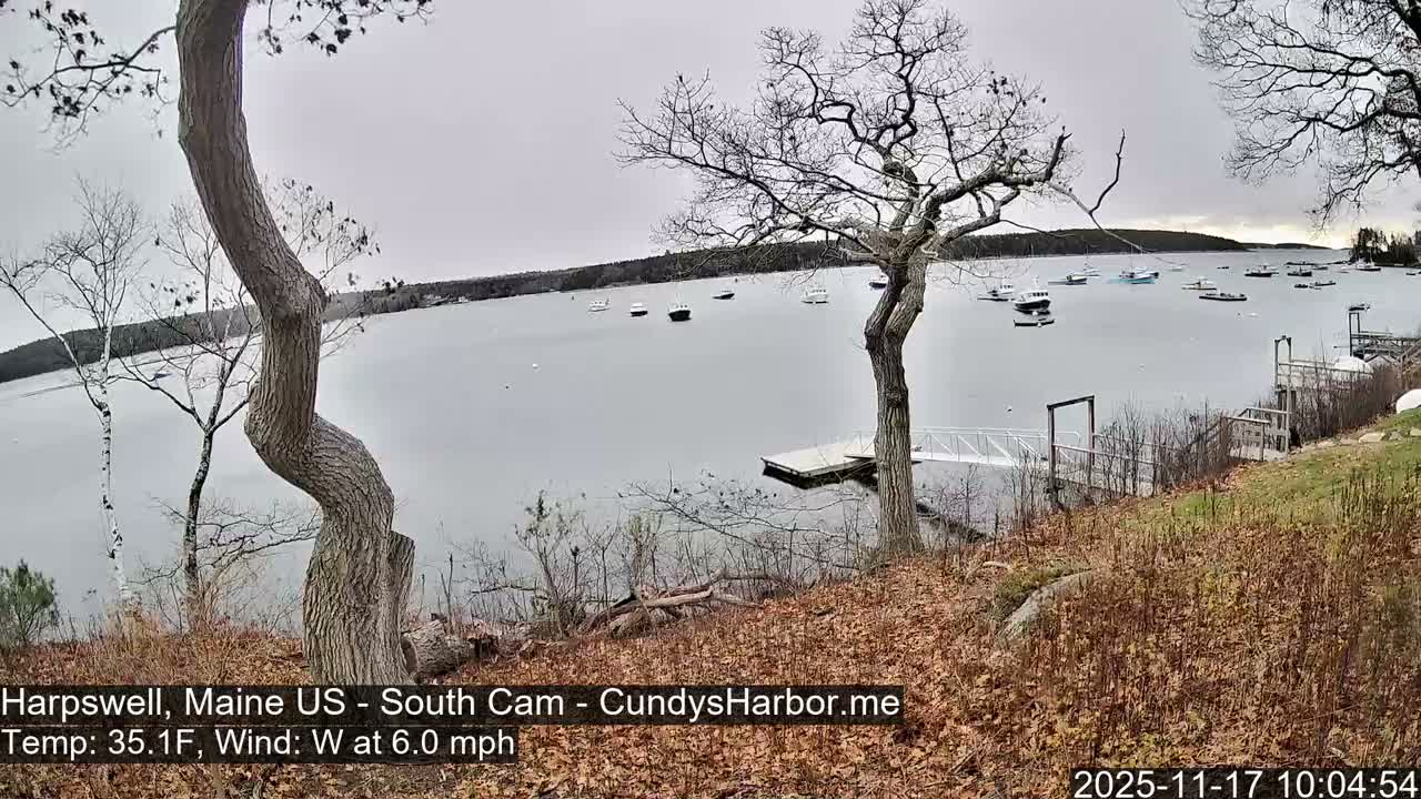 Cundy Harbor South Live Cam - Harpswell, Maine, USA