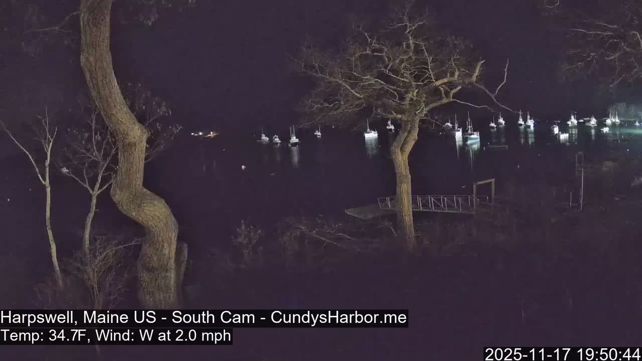 Cundy Harbor South Live Cam - Harpswell, Maine, USA