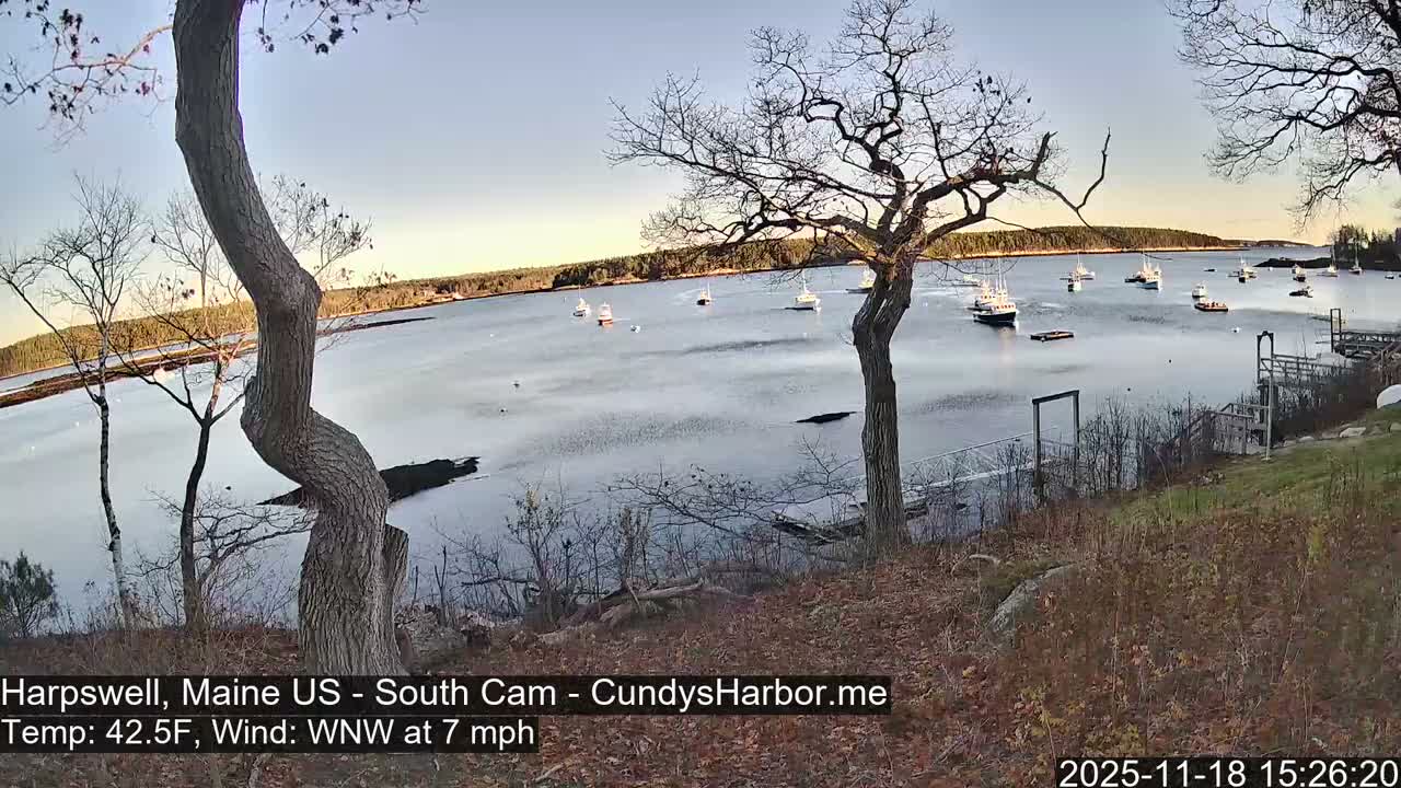 Cundy Harbor South Live Cam - Harpswell, Maine, USA